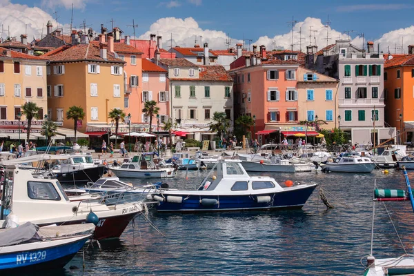 City Harbor Rovinj Istrian Peninsula Croatia Town Also Know Its — Stok fotoğraf