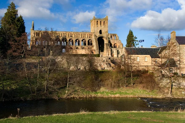 Abadia Jedburgh Uma Abadia Agostiniana Arruinada Fundada Século Xii Está — Fotografia de Stock