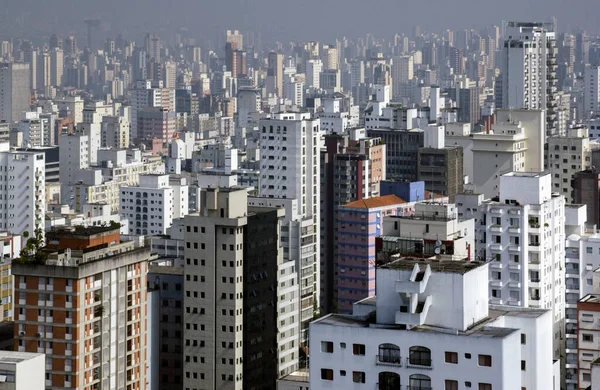 Luftverschmutzung Der Stadt Sao Paulo Brasilien Südamerika Sao Paulo Ist — Stockfoto