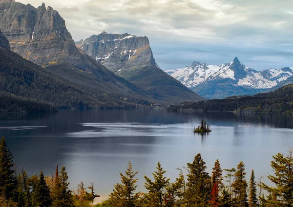 Paesaggio Panoramico Nel Parco Nazionale Del Ghiacciaio Montana Negli Stati — Foto Stock