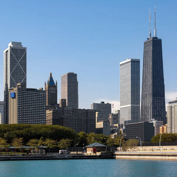 Hancock Building Och Centrala Chicago Usa — Stockfoto