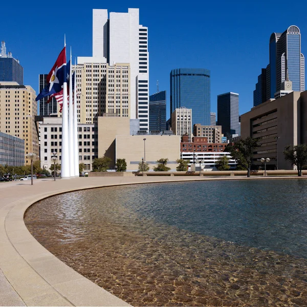 Dallas Pioneer Meydanı Amerika Birleşik Devletleri Nde Teksas — Stok fotoğraf