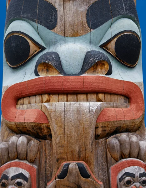 Totem Pole Coastal Town Sitka Alaska Usa — Stock Photo, Image