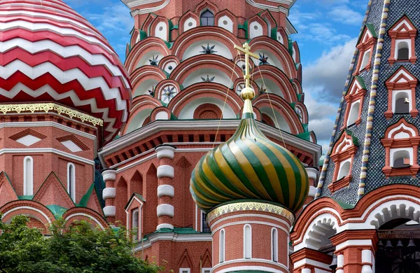 Die Wassilij Selige Kathedrale Allgemein Bekannt Als Basilius Kathedrale Eine — Stockfoto