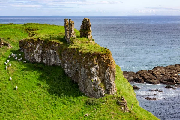 Dunseverick Castle County Antrim Noord Ierland Gelegen Nabij Het Dorpje — Stockfoto