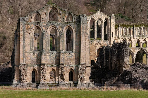 Ruínas Abadia Rievaulx Uma Abadia Cisterciense Perto Helmsley North York — Fotografia de Stock