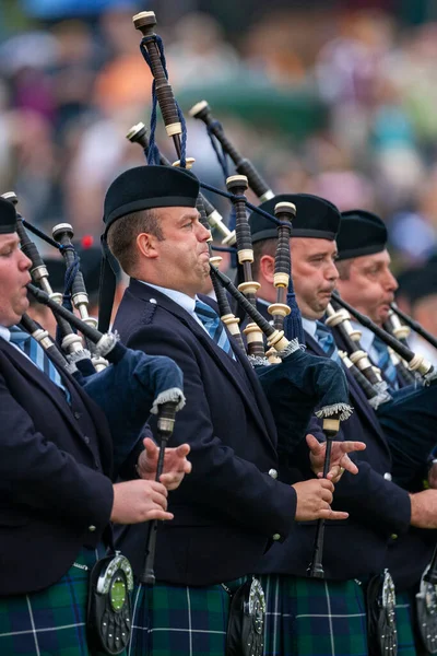 Pipers Cowal Gathering Highland Games Dunoon Cowal Peninsula Scotland — Stock Photo, Image