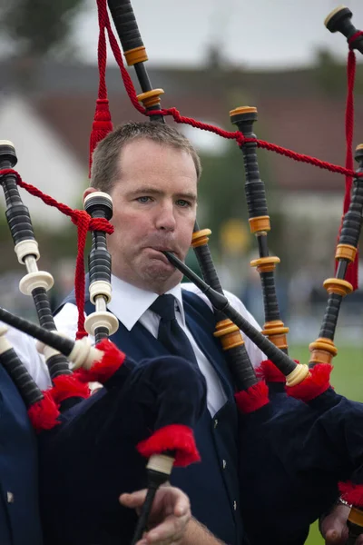 Pipers Cowal Gathering Highland Games Dunoon Cowal Peninsula Escocia — Foto de Stock