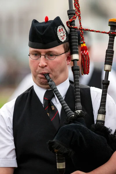 Piper Cowal Gathering Highland Games Dunoon Ковальському Півострові Шотландія — стокове фото