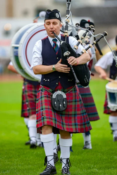 Pipers Cowal Gathering Highland Games Dunoon Cowal Peninsula Scotland — Stock Photo, Image