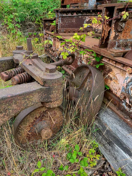 Industrial Decay Old Abandoned Mining Equipment Slowly Rusting Away — Stock Photo, Image