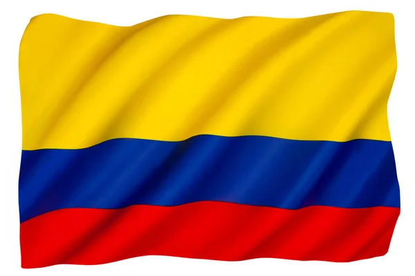 Bandera Nacional Colombia Adoptada Julio 1810 Cuando Colombia Obtuvo Independencia —  Fotos de Stock