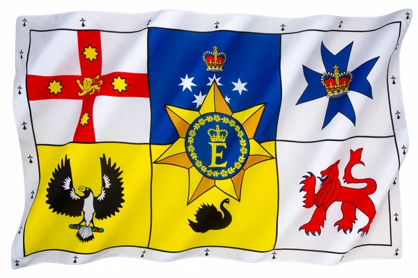 Queen Personal Australian Flag Personal Flag Queen Elizabeth Her Role — Stock Photo, Image