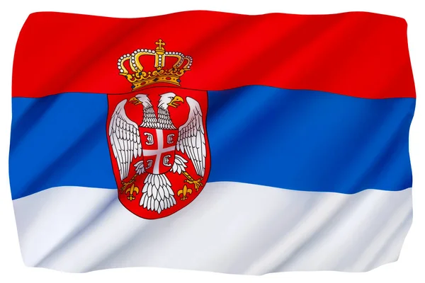 Flag Serbia Officially Adopted 11Th November 2010 — Stock Photo, Image