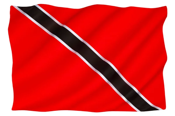 Die Flagge Der Republik Trinidad Und Tobago Eingeführt Nach Der — Stockfoto