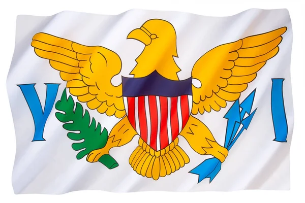 Flag United States Virgin Islands Adopted 1921 Consists Simplified Version — Stock Photo, Image