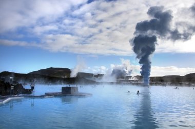 The Blue Lagoon Geothermal Hot Springs - Iceland clipart