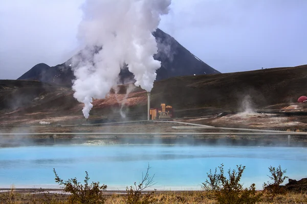 Centrale geotermica di Bjarnarflag - Islanda — Foto Stock