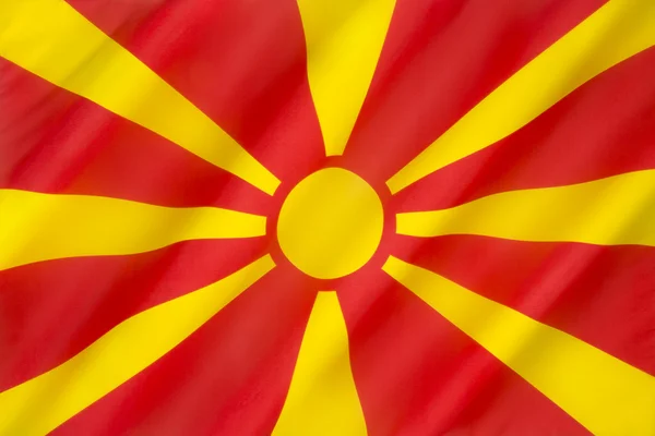 Flag of the Republic of Macedonia — Stock Photo, Image