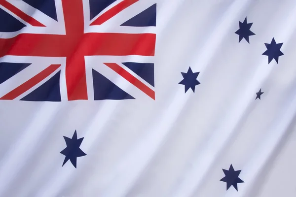 Australiska White Ensign — Stockfoto