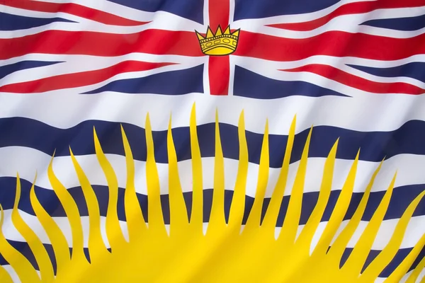 Flagga i british columbia — Stockfoto