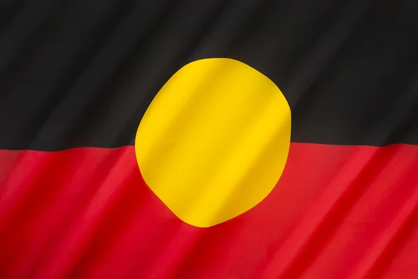 Прапор австралійських аборигенів — стокове фото