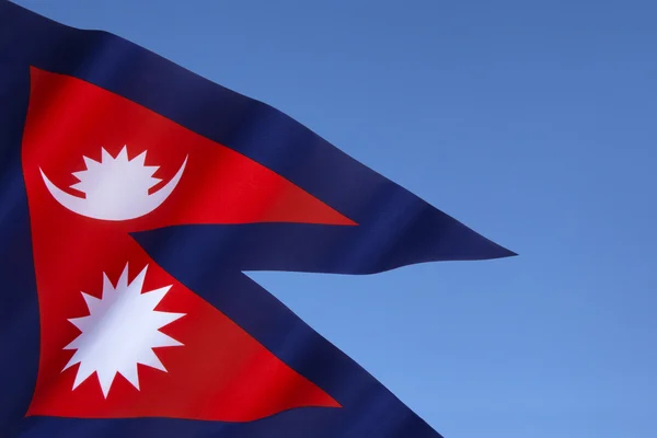 Flagge von Nepal — Stockfoto