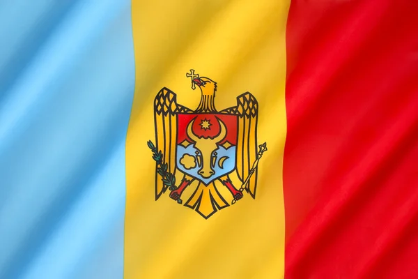 Vlag van Moldavië - Moldavië — Stockfoto