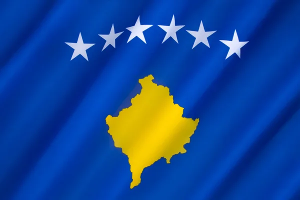 Bandera de kosovo —  Fotos de Stock