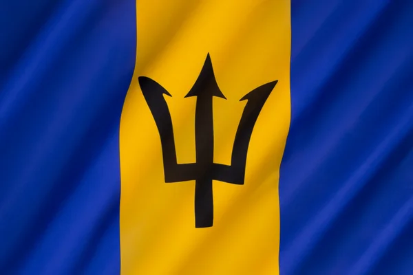 Bandeira de Barbados — Fotografia de Stock