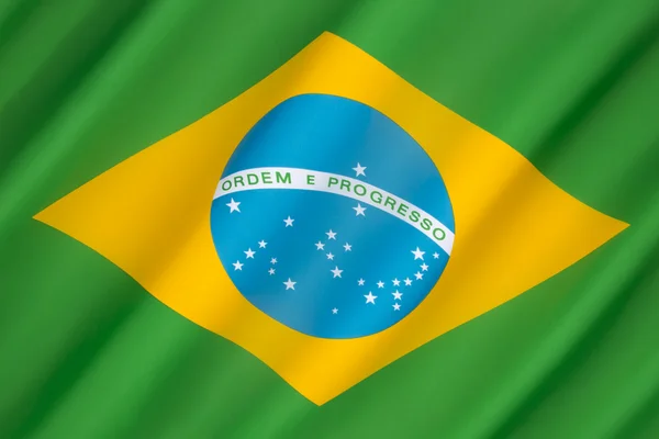 Flagge Brasiliens — Stockfoto