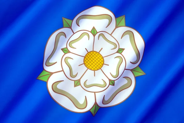 Zászló és jelképe Yorkshire - Egyesült Királyság — Stock Fotó