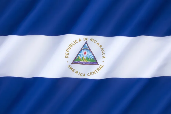 Bandiera del Nicaragua — Foto Stock