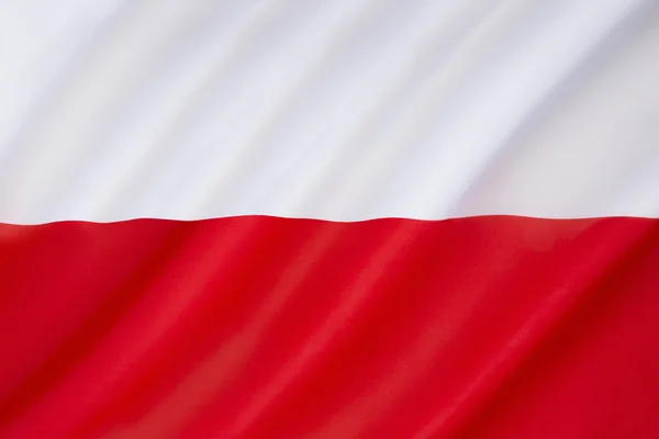 Bandeira de poland — Fotografia de Stock
