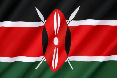 kenya Cumhuriyeti bayrağı