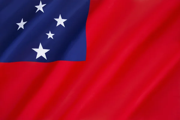Flaga samoa — Zdjęcie stockowe