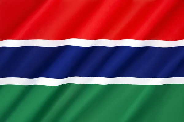 Flag of the Gambia — Stock Photo, Image