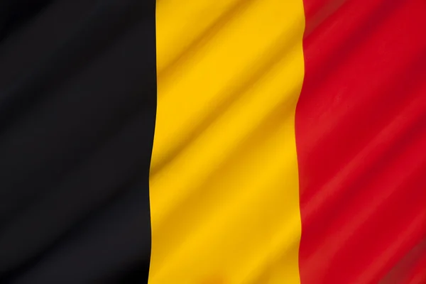 Banderą Belgii — Zdjęcie stockowe