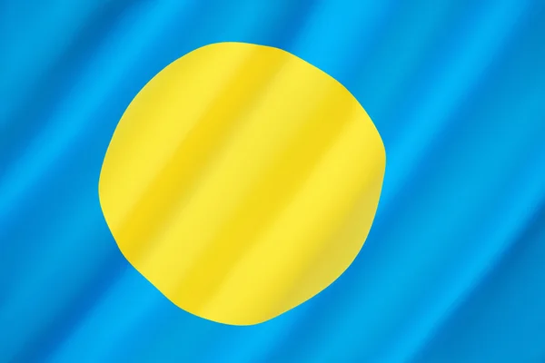 帕劳的旗子 — 图库照片