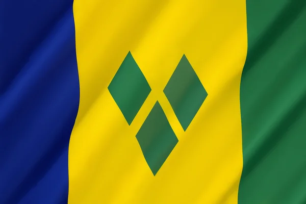 Flag of Saint Vincent and the Grenadines — Stock Photo, Image