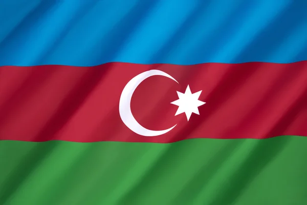 Bandera de Azerbaijan — Foto de Stock