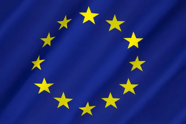 Drapeau de l'Europe - Union européenne — Photo