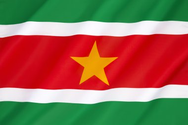 Flag of Suriname clipart