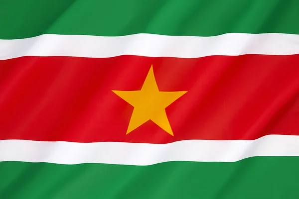 Suriname zászlaja — Stock Fotó