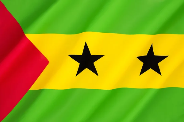 Flagge von Sao Tome und Principe — Stockfoto