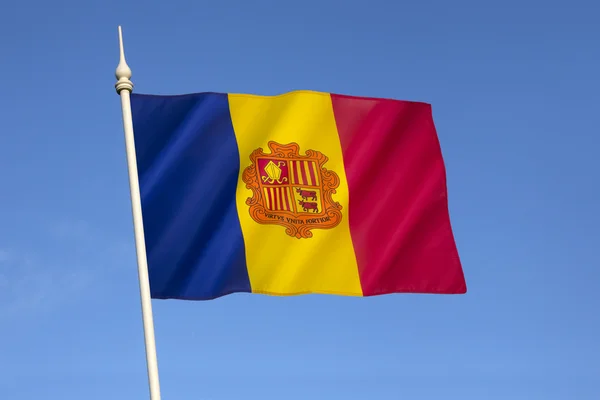 Bandeira de Andorra — Fotografia de Stock