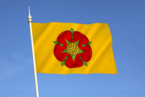 Vlajka Lancashire - Velká Británie — Stock fotografie