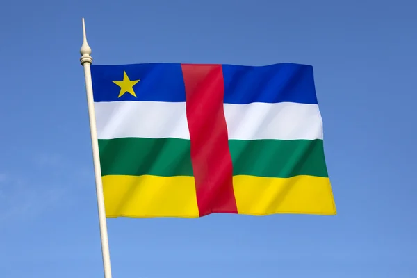 Σημαία της Κεντροαφρικανικής Δημοκρατίας — Φωτογραφία Αρχείου