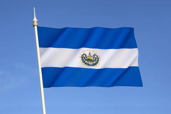 El Salvador bayrağı — Stok fotoğraf