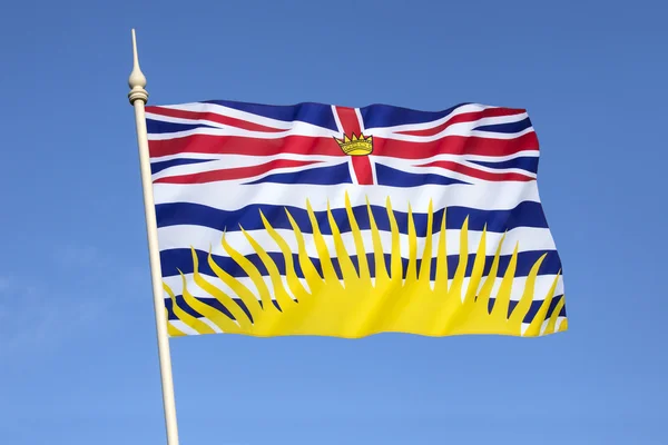 British columbia - Kanada bayrağı — Stok fotoğraf